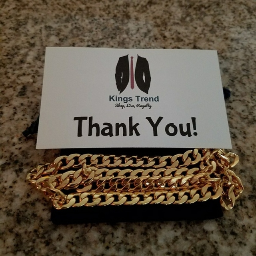 24 Inch 18K Gold Plated Necklace